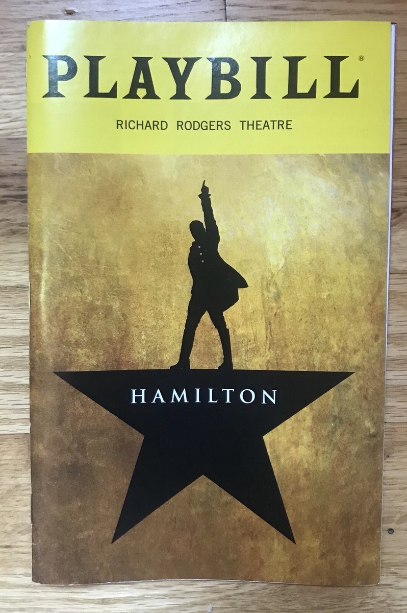 Hamilton Playbill Denee Benton Mandy Gonzalez