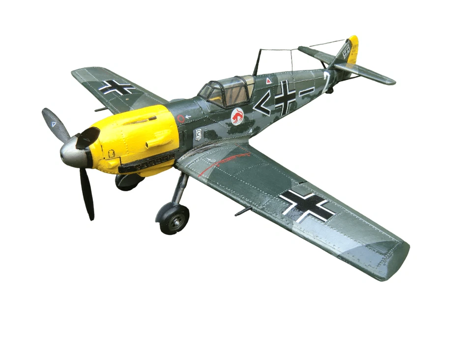 Guillow's Aereo Balsa Messerschmitt BF-109 tagliato al laser Scala 1:16 - Immagine 3 di 4