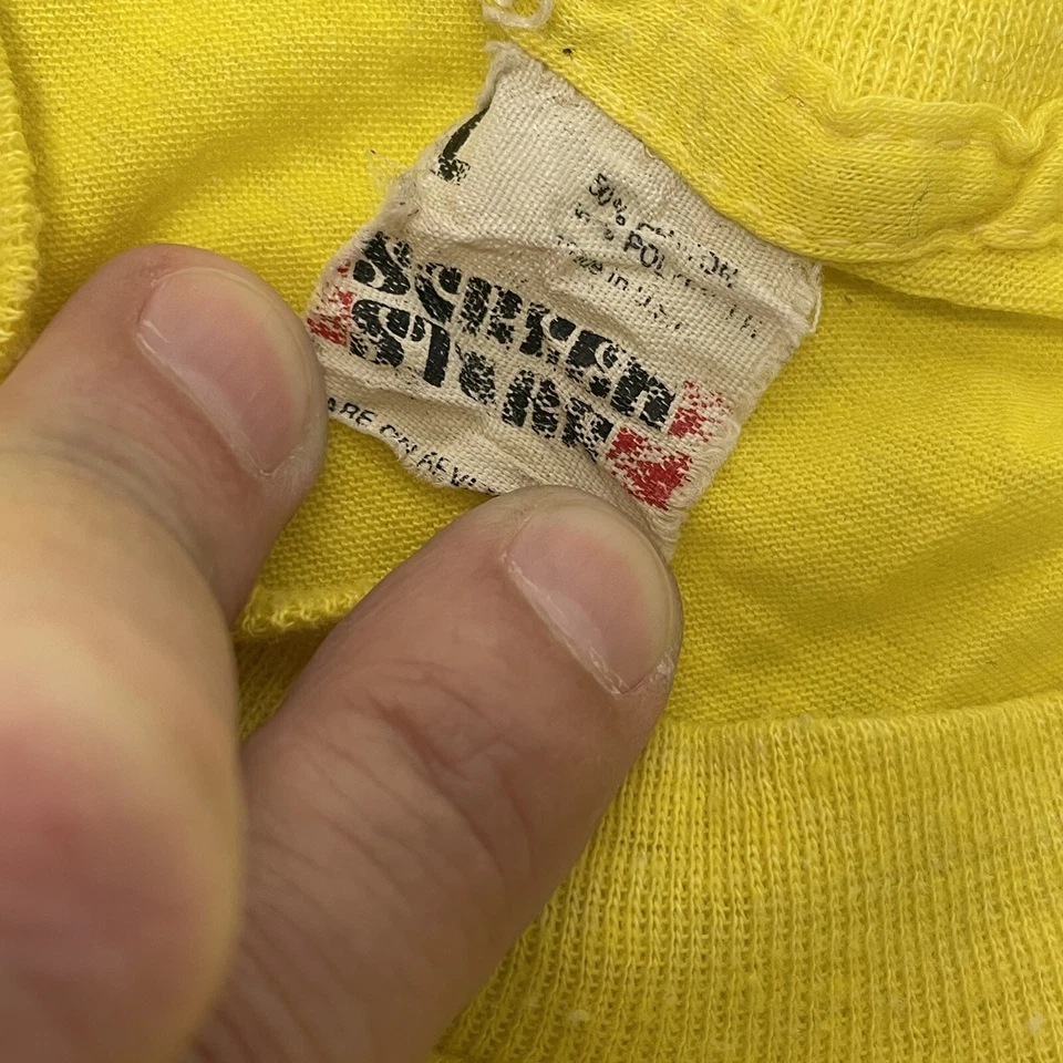 Camiseta De Colección Años 70 80 Pantalla Estrellas Azul #1 PAPÁ Ultra Delgada 50/50 Día del Padre Foto 2 de 4