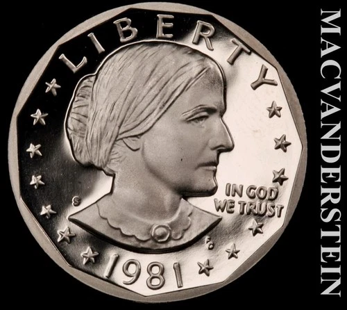 1981-S Susan B Anthony Dollar Proof — photo from the most recent tracked eBay sale