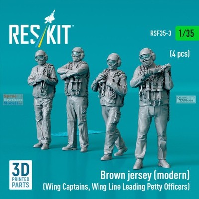 RESRSF350003F 1:35 ResKit Brown Jersey (Modern) Figure Set