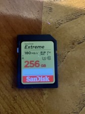 SanDisk Extreme 256GB SDCard U3 v30 UHS-I Memory Card