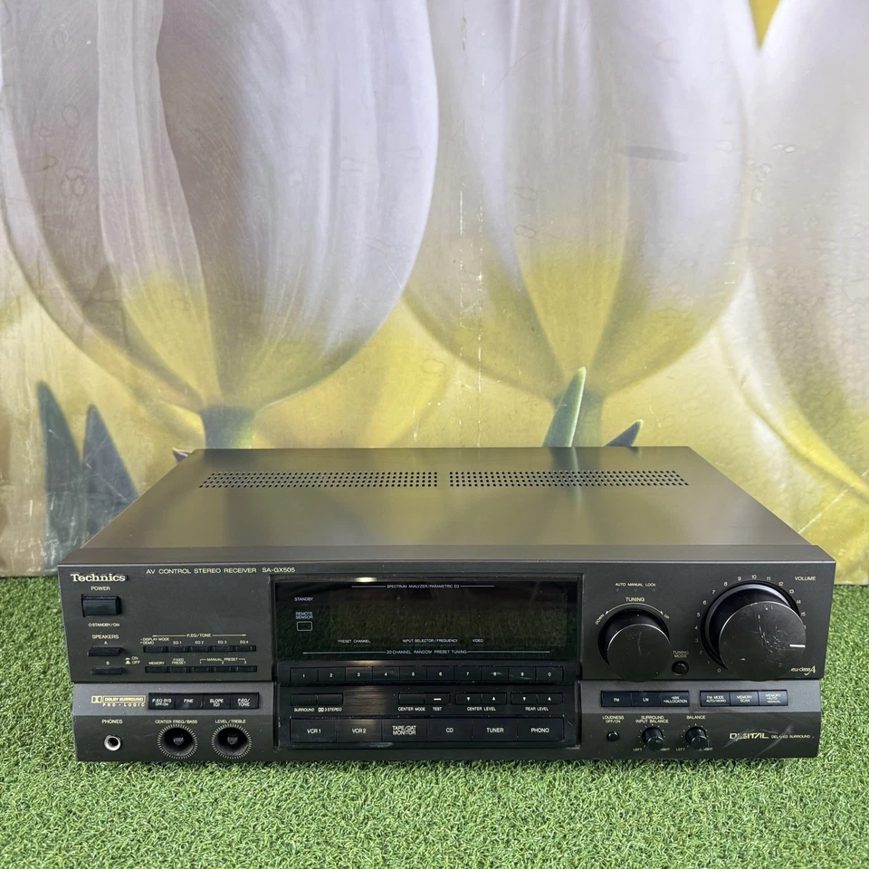 Technics SA-GX505 Stereo Control Receiver Verstärker Phono Stage EQ Display