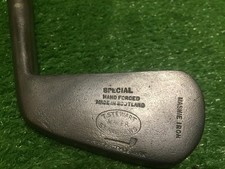 TOM STEWART Wood Shaft Lined Face , MASHIE Iron, Made in Scotland SPECIAL