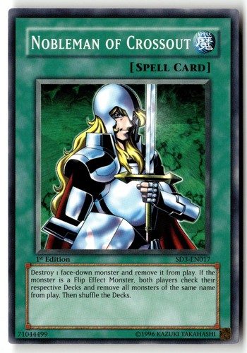 Nobleman of Crossout SD3-EN017 YuGiOh Structure Deck: Blaze of Destruction card