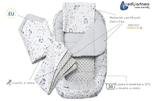 Riduttore Lettino Neonato Medi Partners 100x60x15 foto 4