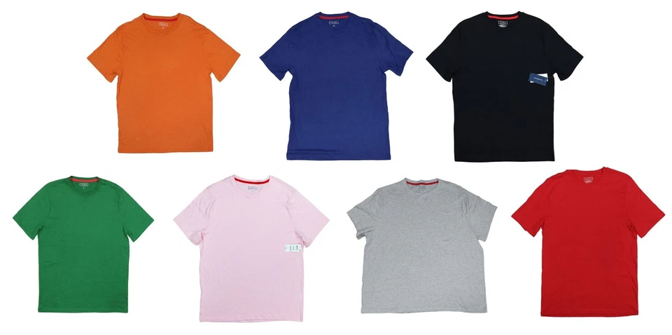 Camiseta pijama para hombre Club Room Chatham Collection manga corta cuello redondo nueva con etiquetas