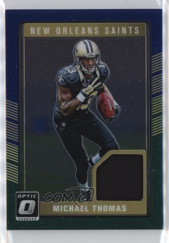 Michael Thomas Panini Donruss Optic Donruss Rookie Threads #MT Blue & Green