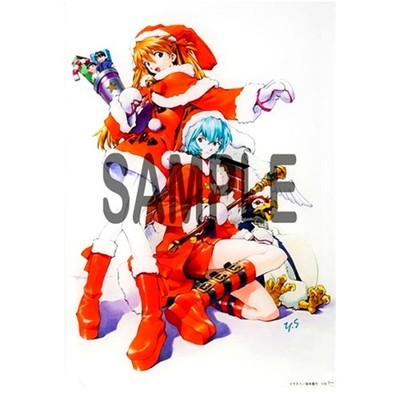 Rei Asuka Santa A Yoshiyuki Sadamoto Acryl Kunst Tafel Evangelion Japan C233