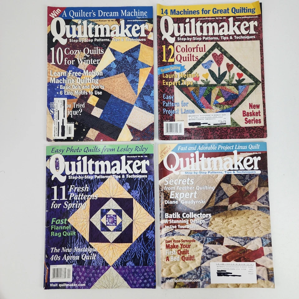Lot of 12 Quiltmaker Quilting Magazines Vtg 2002 - Modern 2018 Quilt Patterns - Image 2 of 4