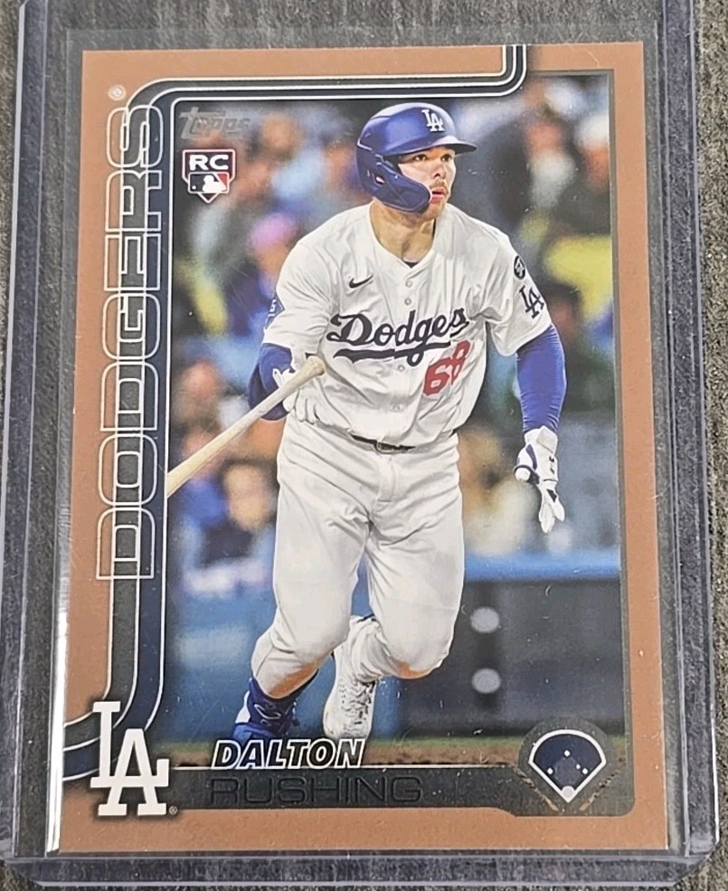 2025 Topps Update #US38 TRUE RC Dalton Rushing Gold SP 422/2025 LA DODGERS 🔥📈