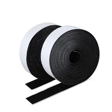 Double Sided Hook and Loop Tape 1 in x 18 ft, Nylon Hook and Loop Strips, Str...