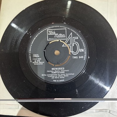 The Temptations-Memories 1975 Tamla Motown 7  vinyl. NM
