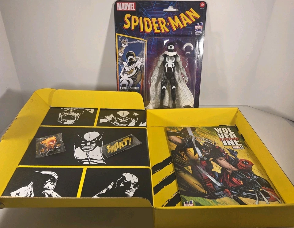 Marvel Unlimited Wolverine Box - Figura Caballero Araña, Cómic, Parche, Pin 2024 Foto 2 de 4