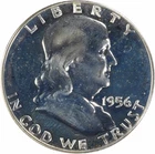 1956 Franklin Silver Half Dollar Choice Proof+ Uncertified #105