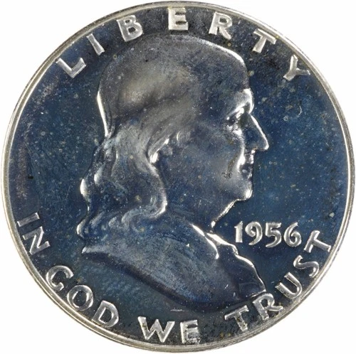 1956 Franklin Silver Half Dollar Choice Proof+ Uncertified #105