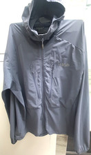 Rab Borealis Men's Softshell Jacket UK XL Grey Lightweight Windbreaker Hooded