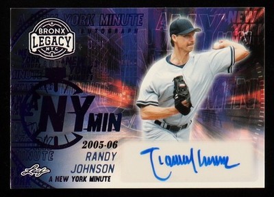 Randy Johnson 2024 Leaf A Bronx Legacy A New York Minute Autographs 6/7