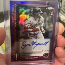 2025 Topps Chrome UpdRYAN FITZGERALD #AC-RF RC AUTO PURPLE refractor 142/250 