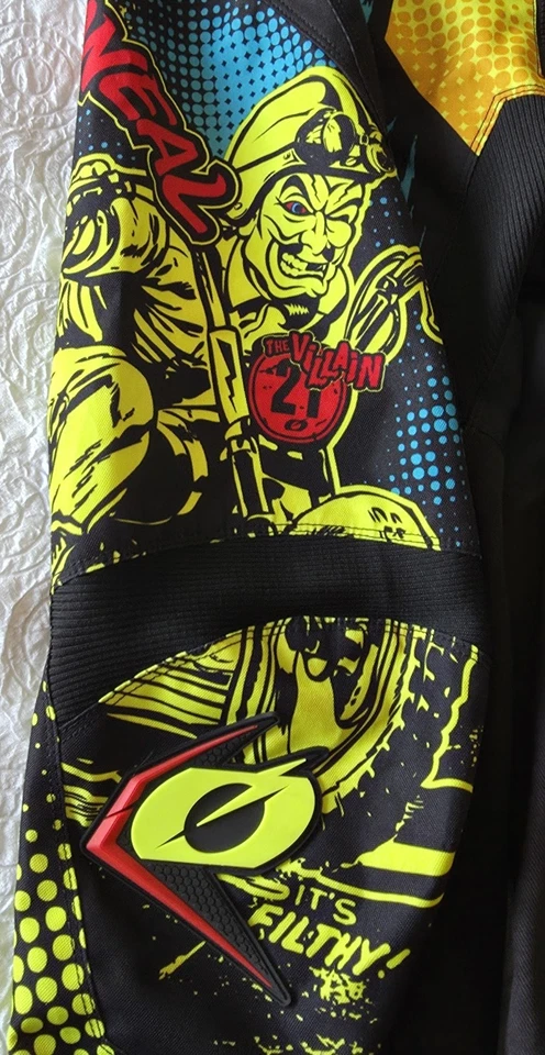 Pantalones de carreras Great Adult Youth talla 32 O'Neal Element Villain negro amarillo azul Foto 2 de 4