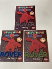 TY Beanie Babies Card - Series 2  (SILVER, Blue, Green)- ROVER the Dog