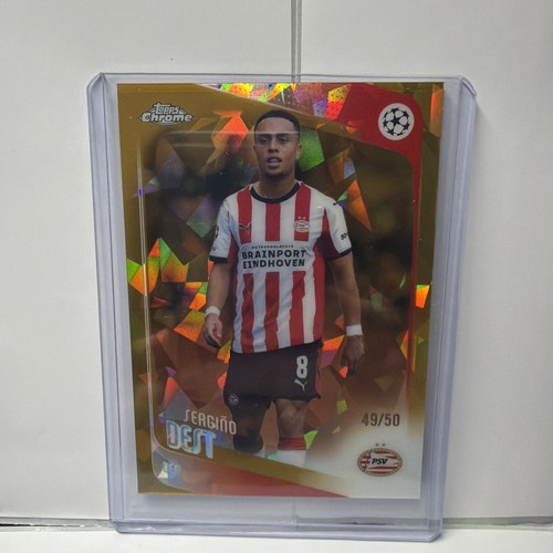 SERGINO DEST 2025-26 TOPPS CHROME UCL SAPPHIRE GOLD /50 #169 SOCCER Q7533