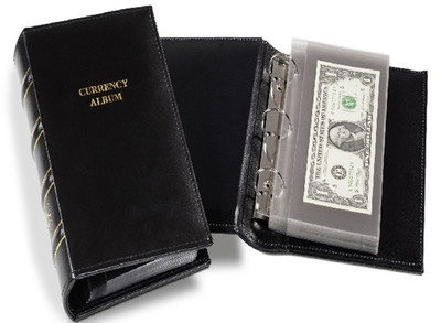 Lighthouse Classic Currency Album with Single-Pocket Pages - Large Note Storage