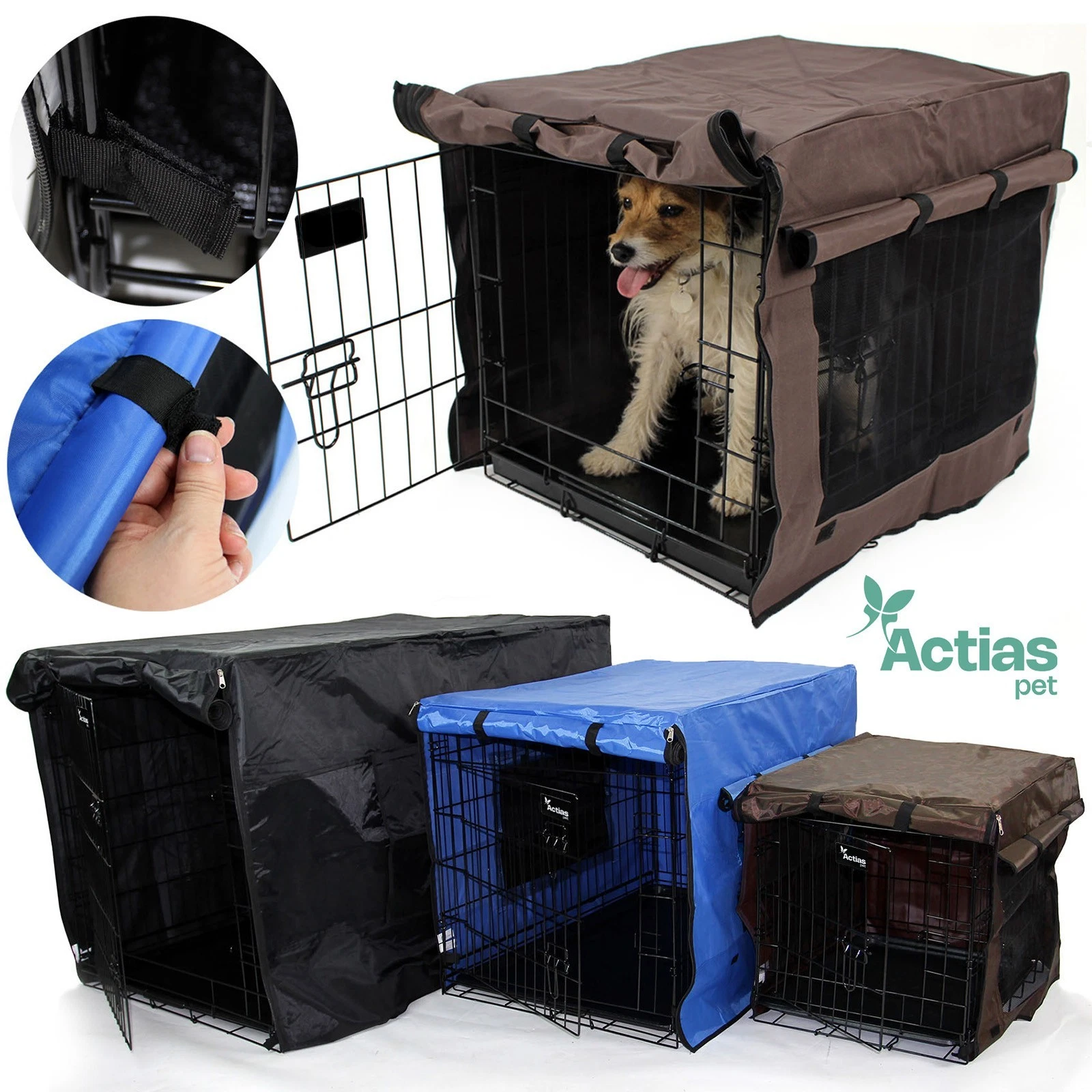 Dog Cage Cover Waterproof Heavy Duty Mesh Vent Crate Cover