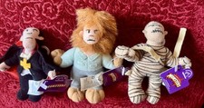 Vintage APPLAUSE Universal Studios Monsters MUMMY DRACULA WOLF MAN Mini Plush 4”