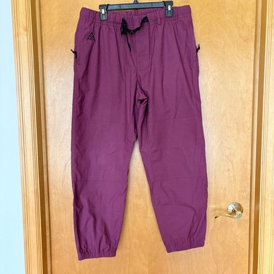 Nike ACG Woven Cargo Pants Mens Large Burgundy CD4540-671 All Conditions Gear