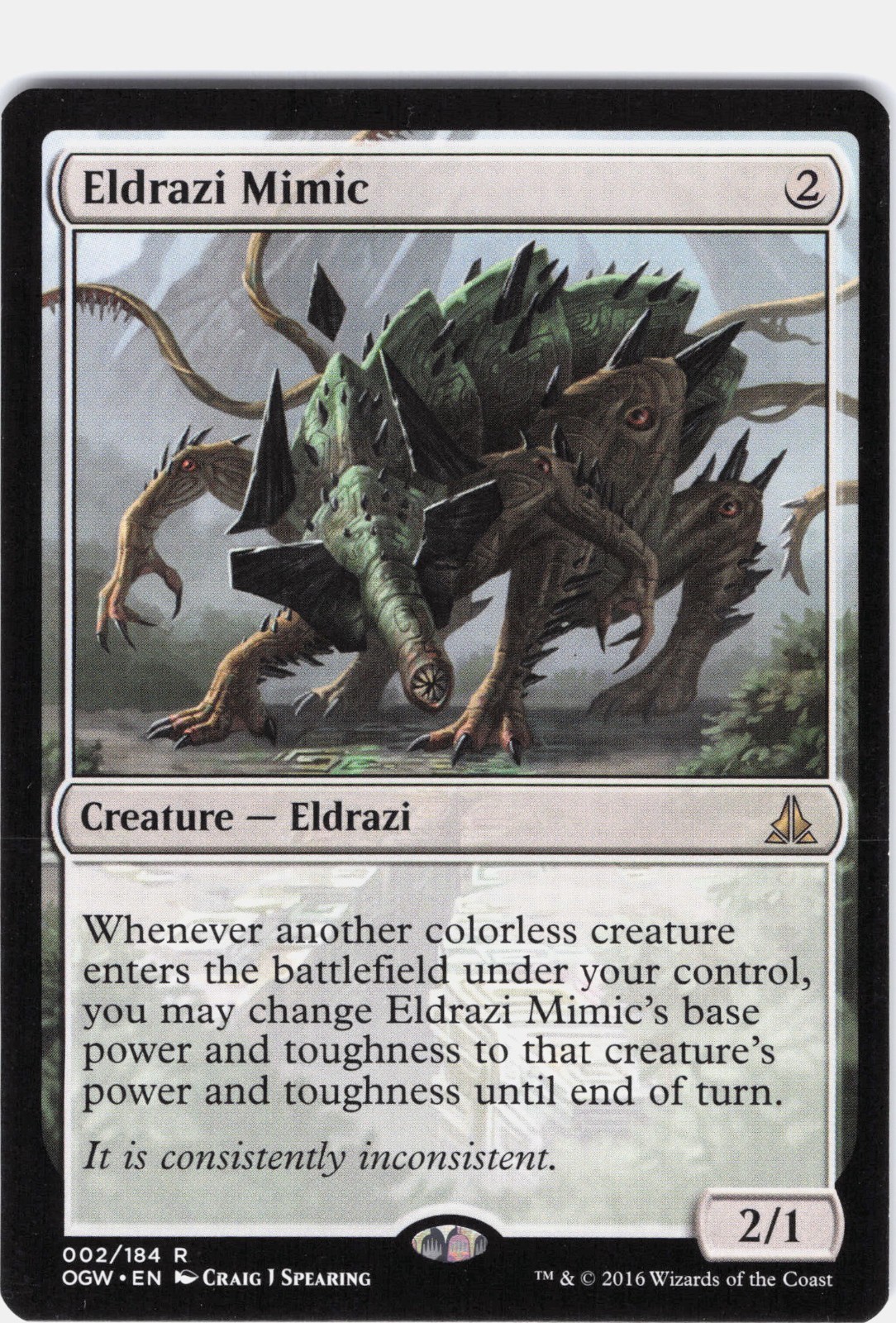 Eldrazi Mimic #2 Oath of the Gatewatch Regular Rare