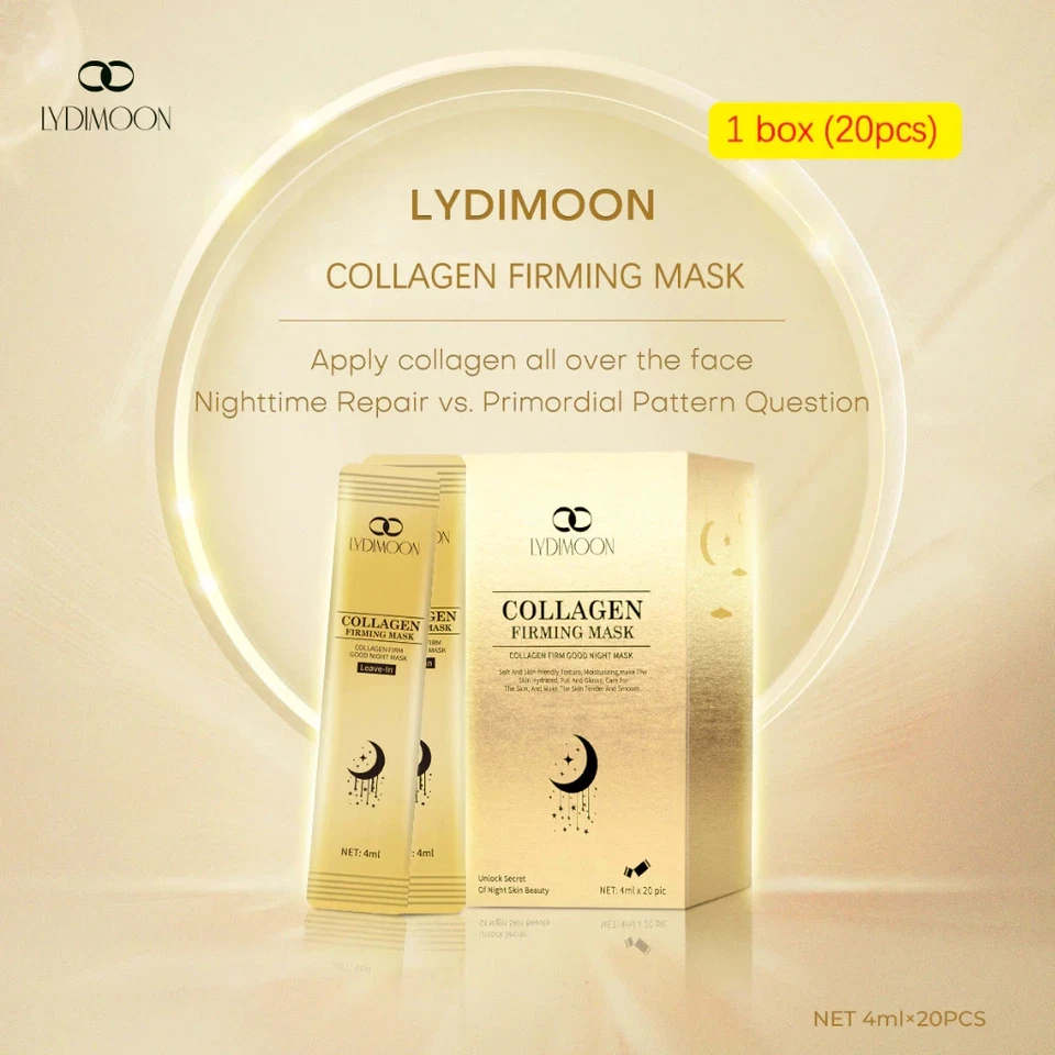 60pcs Anti-Wrinkle Collagen Face Mask Moisturizing Anti-Aging Repair Brightening - Image 2 of 4