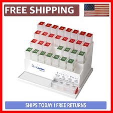 Luxurious 31-Day Pill Organizer - Effortlessly Manage Your Medication with Fo...