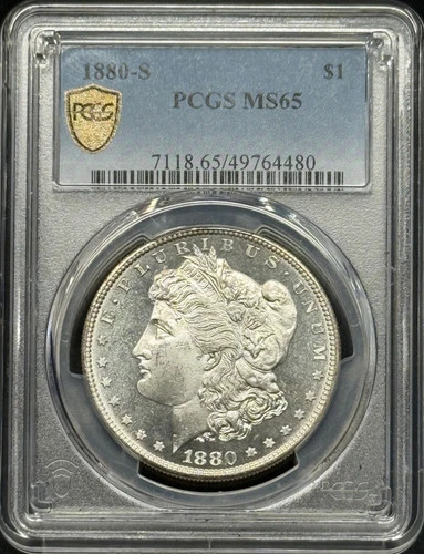 1880 S Morgan Silver Dollar PCGS MS-65