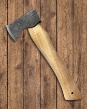 Battle Viking Tomahawk Axt aus hochkohlenstoffhaltigem Stahl, Lederscheide 12"