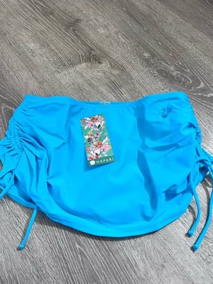 Hapari Women's Turquoise Drawstring Swim Skirt Size Medium