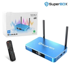 SuperBox S6 Max 6K Android 12 TV Box Streaming Media Player 64GB – Factory Seale
