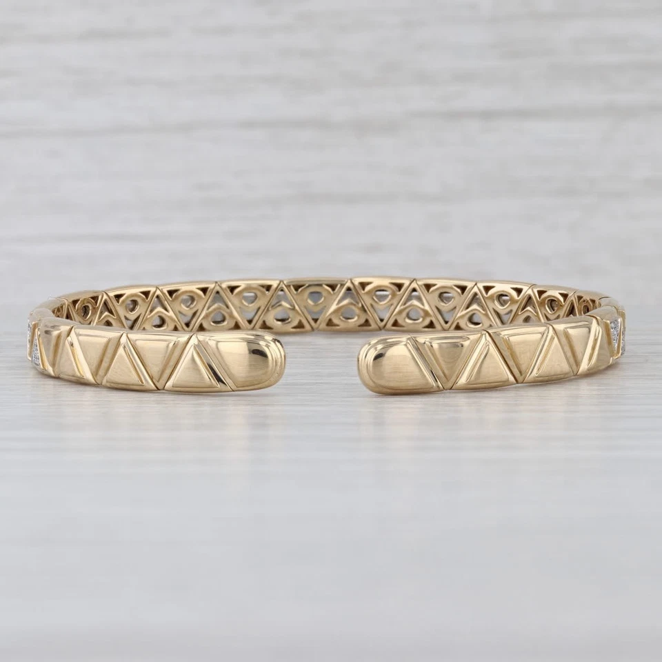 Brazalete Brazalete Brazalete Marina B Triangolini Diamante Oro 18k Flexible Foto 3 de 4