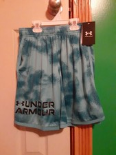 Brand New Blue Under Armour Boys Shorts. Size Youth MD.