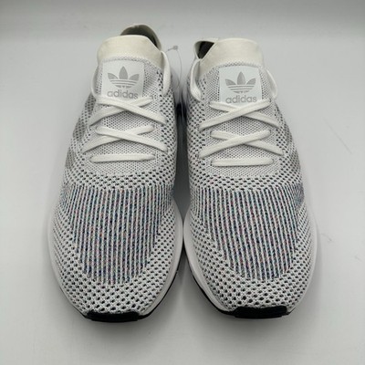 Adidas Swift Run PK Shoes Men 10.5 White/Grey One/Core Black 
