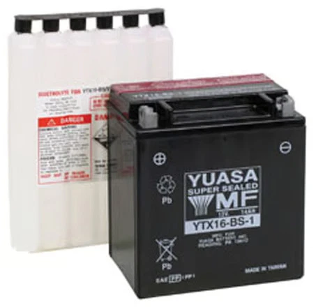 Yuasa Maintenance Free Battery - YTX16-BS-1 Motorcycle ATV/UTV Street YUAM32X61 - Image 2 of 4