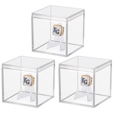 3 Pack Championship Ring Display Case Clear Acrylic 3 Pack,