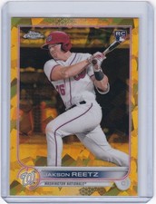 2022 Topps Chrome Jakson Reetz Gold Sapphire RC #157 Rookie /50 Nationals