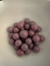 35 Beautiful Lavender Glass Marbles For Game Replacement Or Decor.