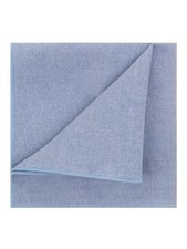 Cotton Handkerchiefs for Men Solid Color Pocket Square for Suit Sky Blue