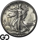 1942-D Walking Liberty Half Dollar 50C Silver Coin Choice BU