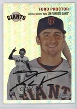 2023 Chrome Platinum Anniversary Topps Refractor 285/499 Ford Proctor #169 1kn1