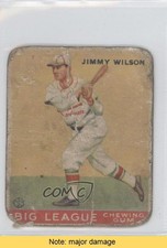 1933 Goudey Big League Chewing Gum R319 Jimmie Wilson Jimmy Rookie RC READ h3a