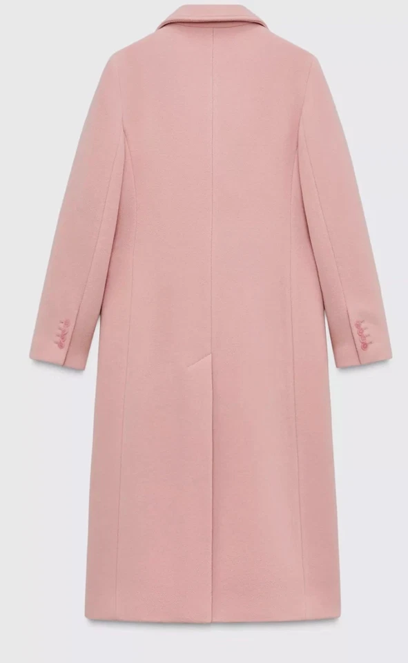 ZARA WOMAN SS25 WOOL BLEND DOUBLE BREASTED COAT ZW COLLECTION SIZE L REF2091/724 - Image 3 of 4