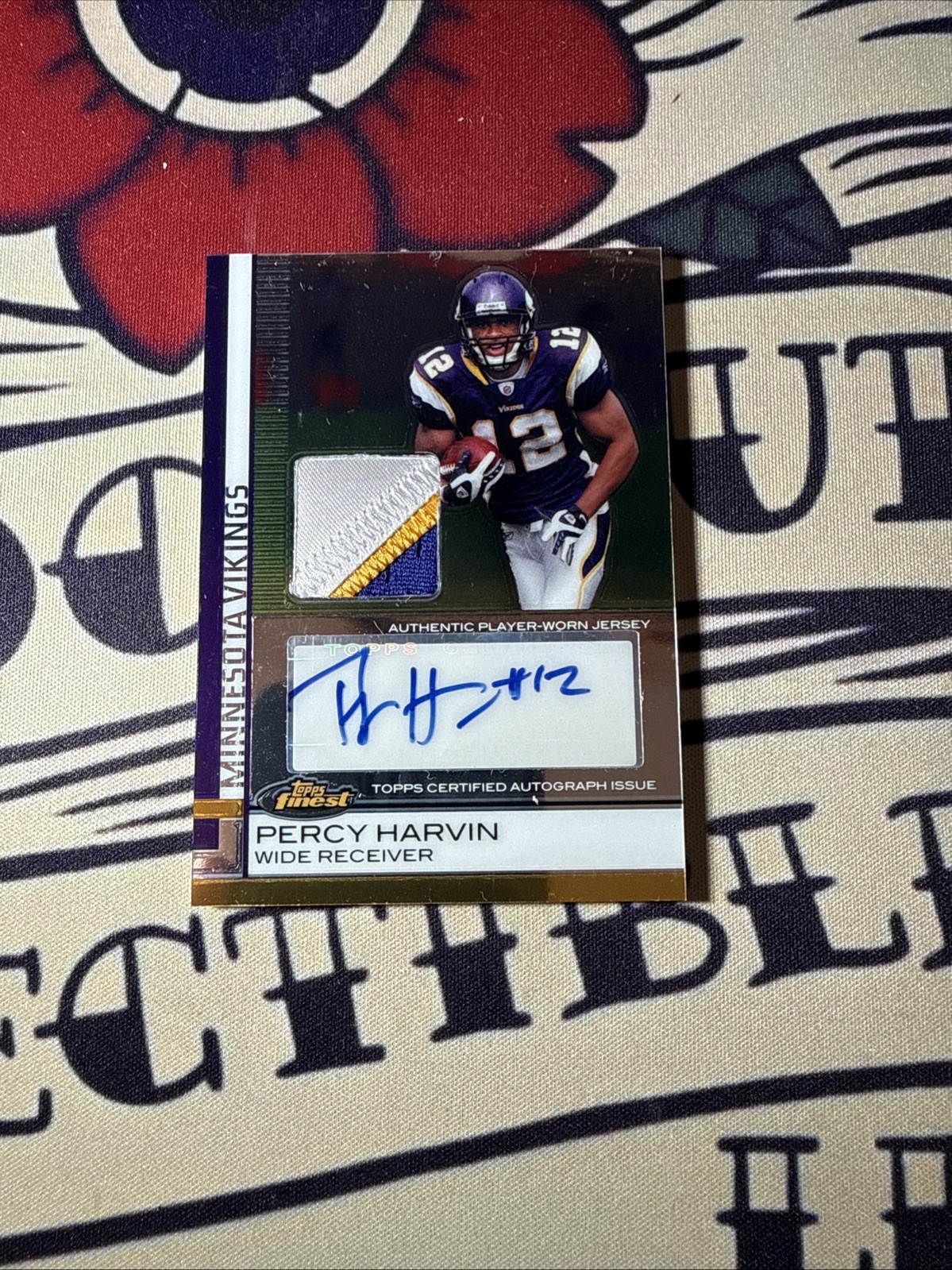 Percy Harvin Finest #73 Jersey Autograph